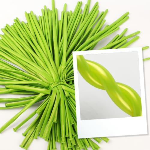 Image of Pearl Light Green Long Balloons - 260 Balloons for Balloon Arch & Party | Pearl Light Green long balloons for balloon arch & wedding party decorations, thick latex & easy to inflate, great for birth