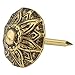 Oxford Antiqued Steel Floral Head Tacks 1/2" Diameter + 7/16" Long 50 Nails Pack Decorative Furniture Upholstery Pins | AD-3538