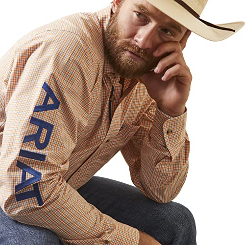 ARIAT Men's Mns Pro Team Sully Clssc Ls Shrt Navy3