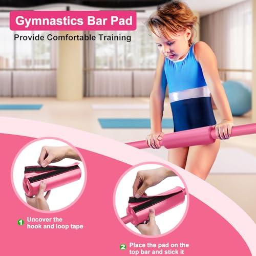 Gymnastic Bars for Kids with Adjustable Height, Folding Gymnastic Training Kip Bar, Expandable Horizontal Bar for Home - Image 6