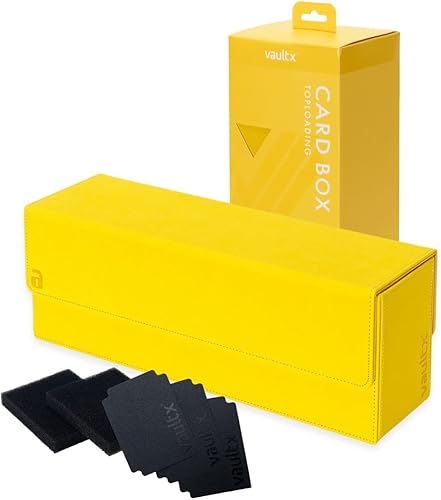 Vault X Exo-Tec - Caja de tarjetas de almacenamiento con tapa magnética desmontable, separadores y rellenos de espuma para organizar cajas de