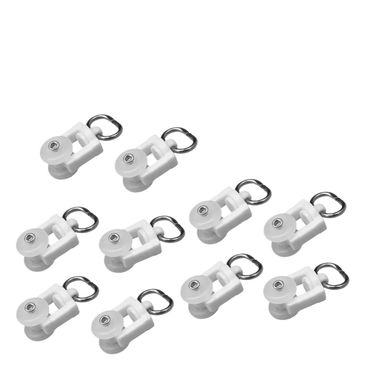 Curtain Rail Track Pulley, Curtain Track Pulley, Hook, General, Electronic Runner 10/20/30/50/100 Pcs(30pcs Runners)
