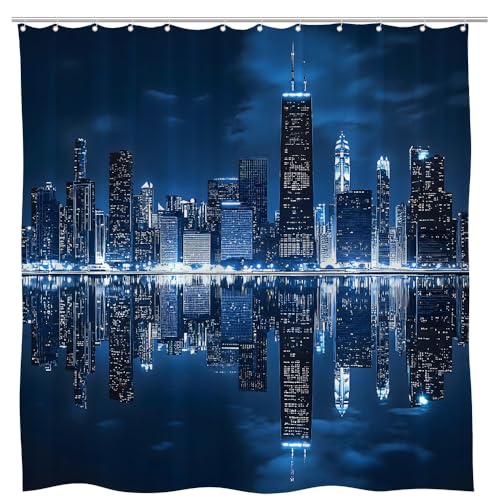 Manhattan Brooklyn Bridge Cityscape Shower Curtain 70x70