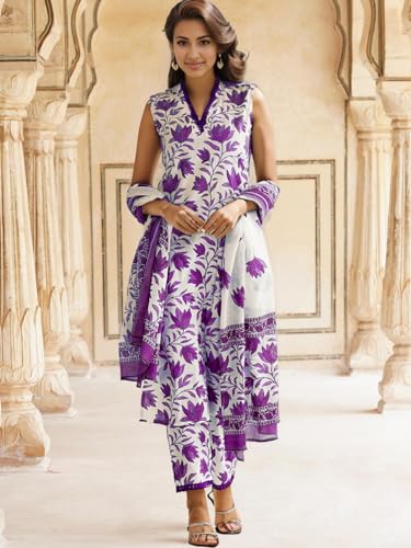 Image of SHIENZY Cotton Blend Kurta Set for Women