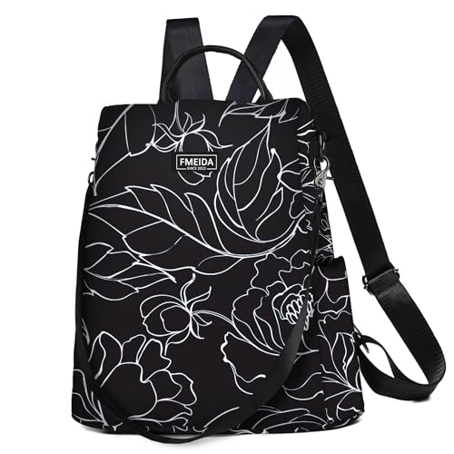 Fmeida Sac à Dos Femme Anti-vol, Petit Sacs à Main en Nylon 2 en 1 Porté Épaule pour Fille,...