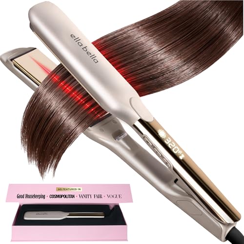 ELLA BELLA Titanium Infrared Hair Straightener Iron
