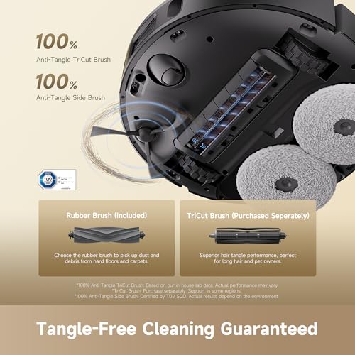 Image of DREAME D30 Ultra CE Robot Vacuum and Mop with Auto Dust Emptying, 25,000Pa Suction, 0.41in Mop Lifting, Multifunctional Base Station, Mop Self-Washing, Smart Obstacle Avoidance, Black