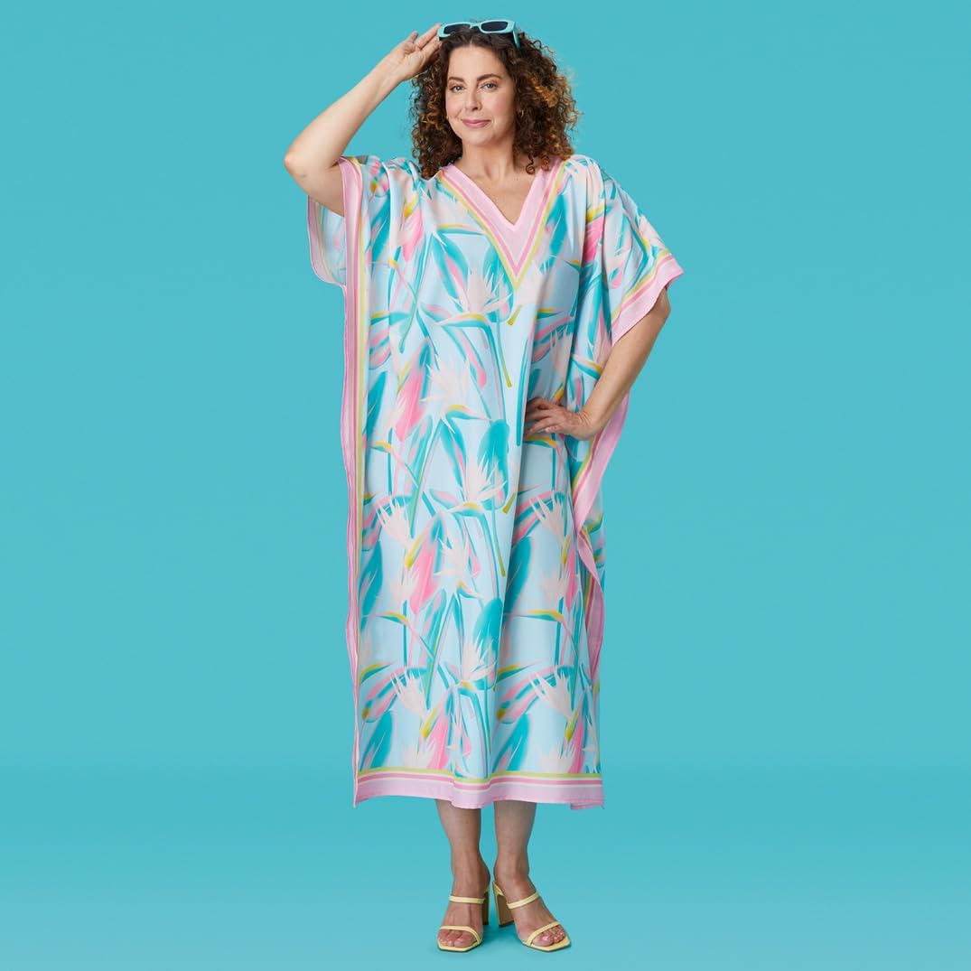 WerkShoppe In The Loop Caftan Beach and Pool Coverup