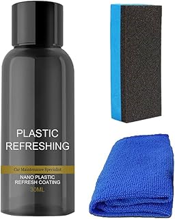 ZPZY Plastic Revitalizing Coating Agent-30/50ml Plastic Refreshing Nano Plastic Refresh Coating,Car Plastic Parts Refurbish Agent,Automotive Interior Cleaning Agent (30mlx1)