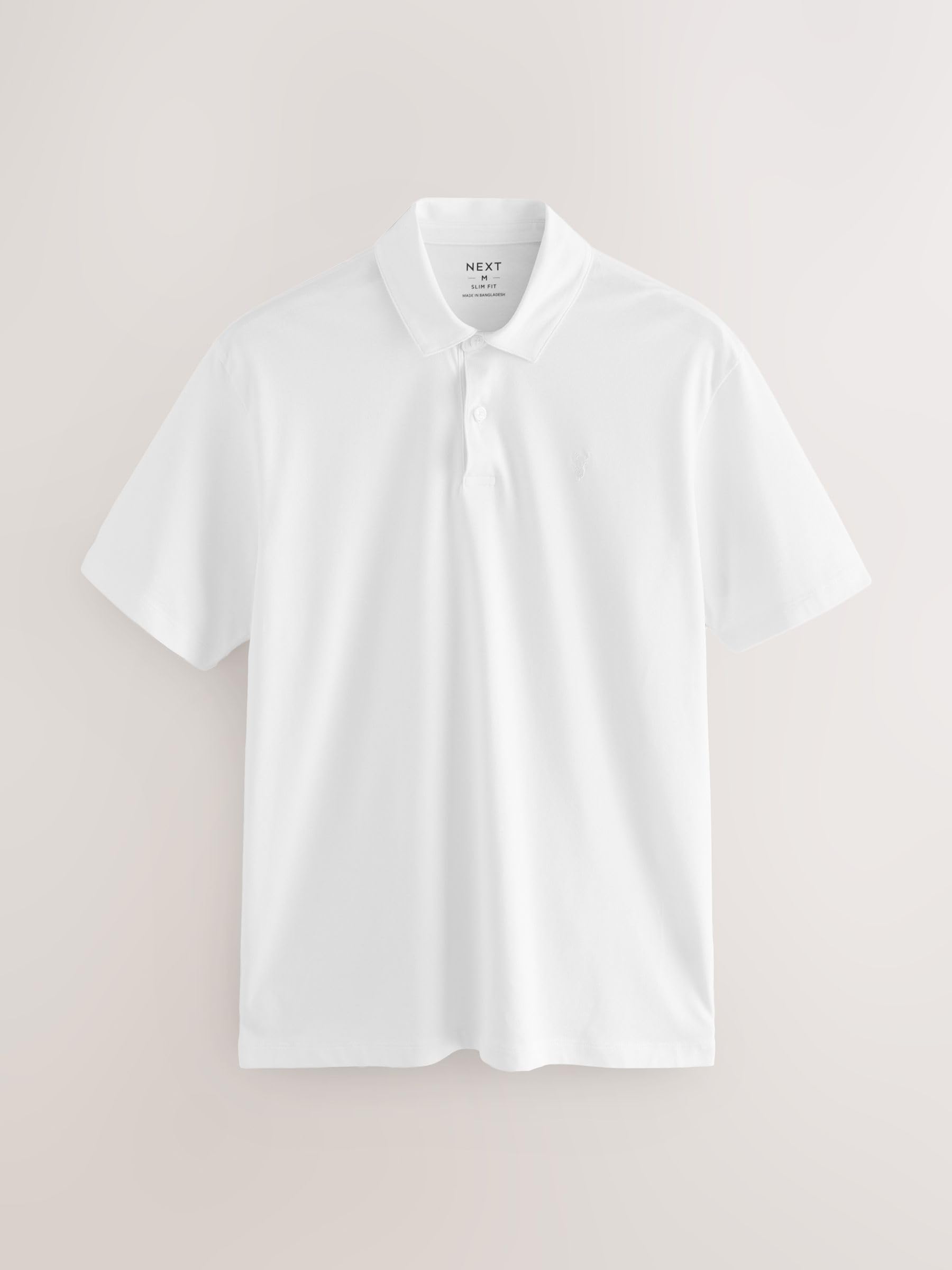 NEXT Hombres Pack de 5 Polos de Punto de Manga Corta de Corte Slim
