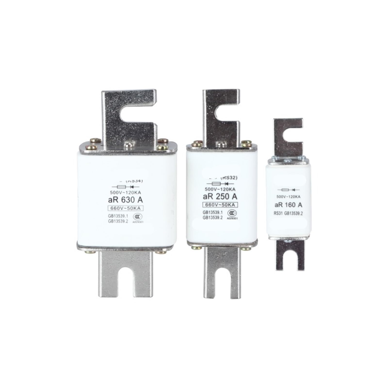 Fusible en céramique NGT2 125A pour cartouche cylindrique de protection électrique