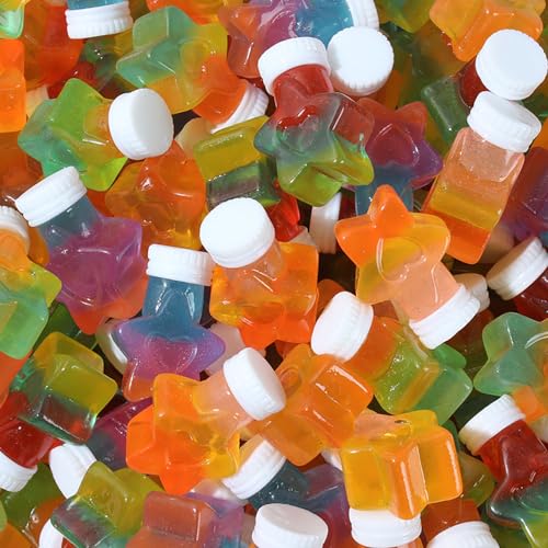 Image of Ulalaza 50 pcs Slime Charms Mixed Set Resin Flatback Making Supplies for DIY Craft Making and Ornament Scrapbooking Beads Assorted Candy Fruit Cake Ornament