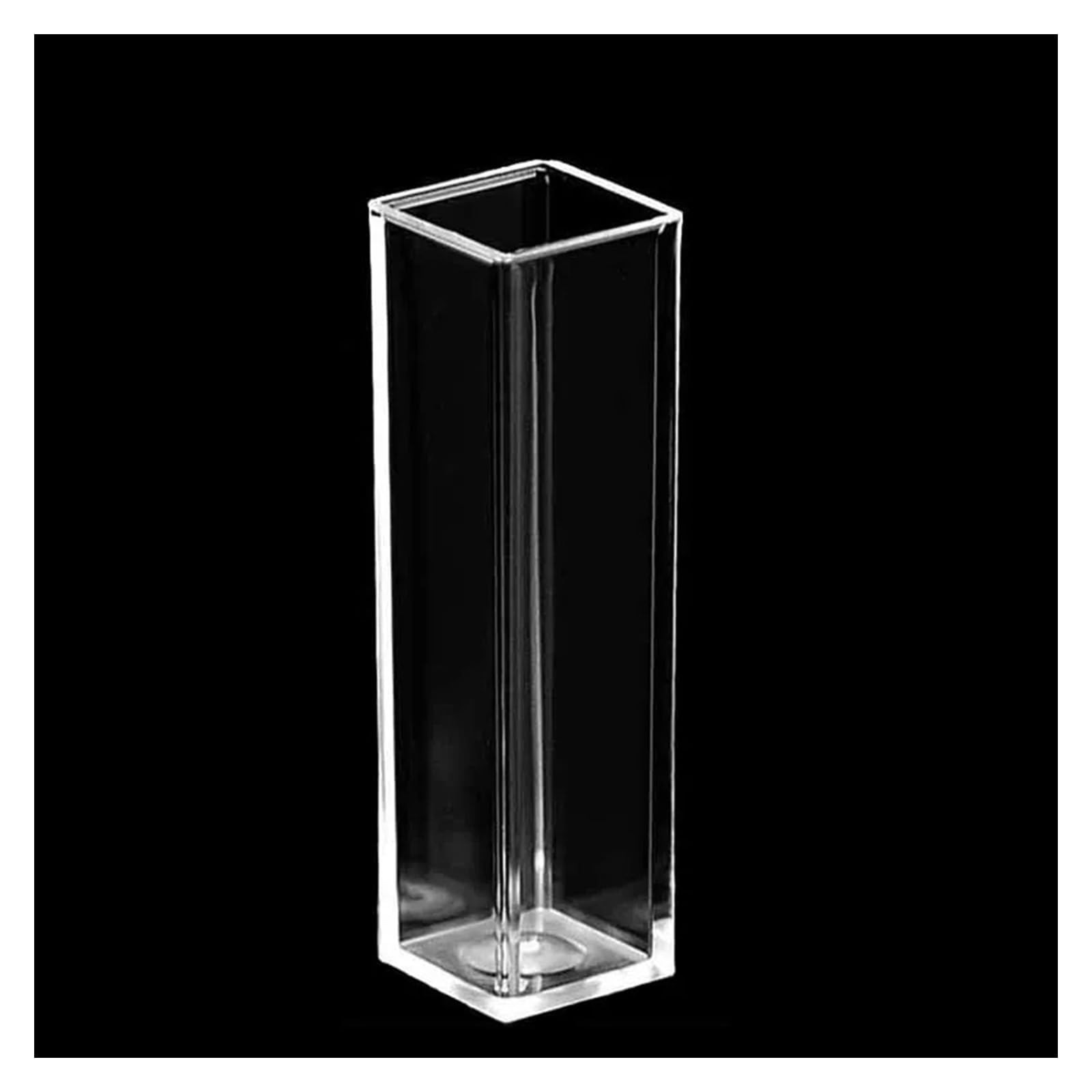 Einweg-Kunststoffküvette, PMMA-Küvette, 4,5 ml Fassungsvermögen, UV-VIS, CLR-Seite, Methacrylat, 10 mm Lichtweg, Kat.-Nr. 14955130, 100 Stück/Pkg
