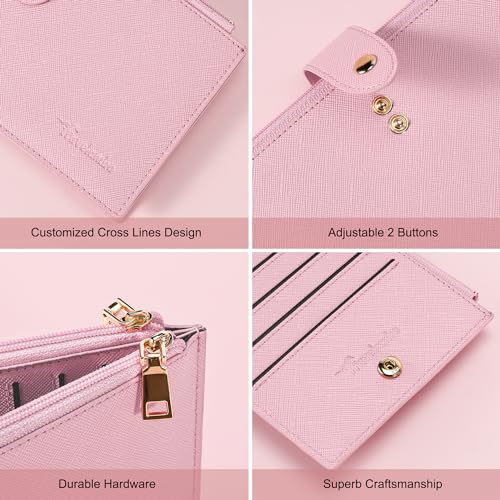 Image of Travelambo RFID Wallet Women Large Size Bifold Multi Card Wallet Case with Zipper Pocke Credit Card Holder for Women