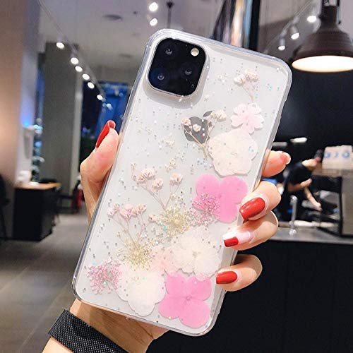 Preisvergleich Produktbild ZHANGSHAUNG Geeignet Für Apple 11 Max, Epoxy Trockenblumen Und Unsterbliche Blumen Telefonhülle