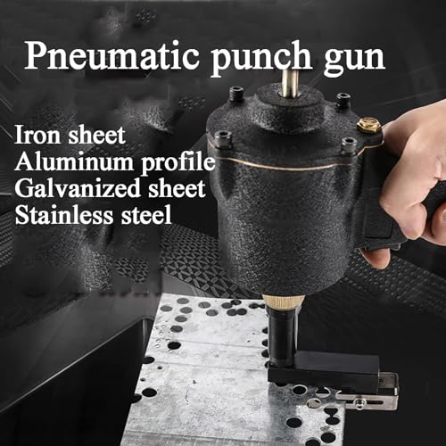 Perforatore pneumatico, apriscatole regolabile da 3,2-8 mm, testa morsetto rotante a 360°, pistola ad aria per porte, finestre, fabbrica, ufficio, casa (4,2 mm)