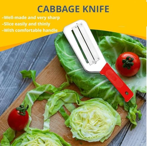 Image of Multi-Functional Vegetable Peeler, 3 in 1 Ktchen Multi-Function Stainless Steel Thickened Fruit Peeler Knife with Wooden Handle, Suitable for Peeling Fruits and Shredding Scallions (3Pcs)