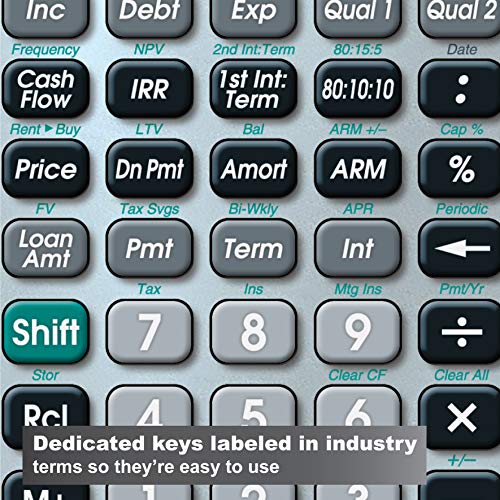 Calculated Industries 3430 Qualifier Plus IIIfx Advanced Real Estate Mortgage Finance Calculator | c