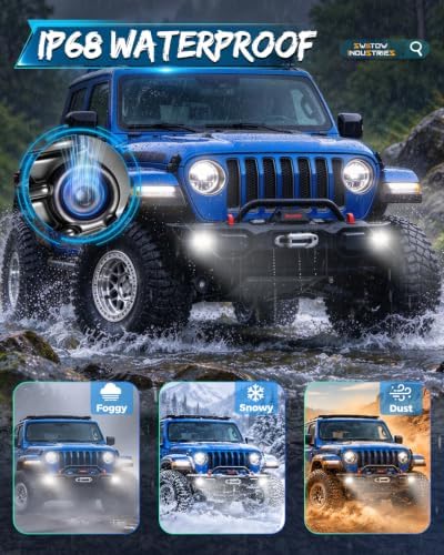 LED Fog Lights,SWATOW INDUSTRIES 2PCS 40W 3 Inch Cut-Off Line Fog Lights Cube Off Road Driving LED Light Pods for Truck Pickup Jeep Ford Toyota Tacoma SUV ATV UTV Motorcycle — 사진 5