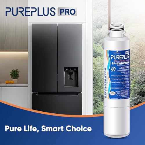Image of PUREPLUS DA29-00020B NSF /ANSI 53&42 Certified Replacement for SAMSUNG Fridge RF28HFEDTSR, RF263BEAESG, RF263BEAESR AA, HAF-CIN /EXP, RF28HMEDBSR /AA, RWF0700A Refrigerator Water Filter, 1PACK
