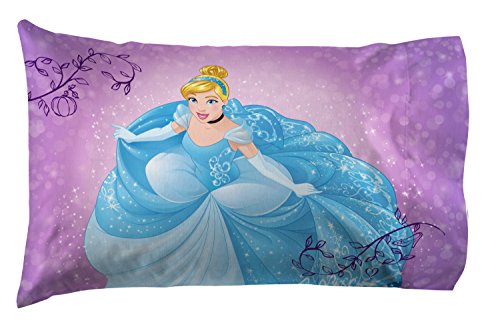 Image of Disney Princess Twin Comforter Set 5 Piece Kids Bedding for Girls, Pink | Cinderella Rapunzel Belle, Bed in a Bag, Comforter Sheets Sham Pillowcase, Soft Microfiber, Machine Washable, Girls Gift