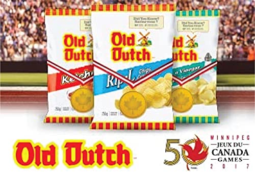 Azpantry Box Canadian Old Dutch Ketchup Chips - 1X - 255G Size Bag - And 1X - 255G All Dressed - Comes In A Crush Proof Box Imported From Canada Family Size Chips Bundle Pack Amazing Canadian Snacks #TOP4