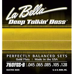 La Bella Bass 760FGS-B Gold Flat 045/128 - Les Beatles, Paul McCartney, John Lennon, RIngo Starr, George Harrison