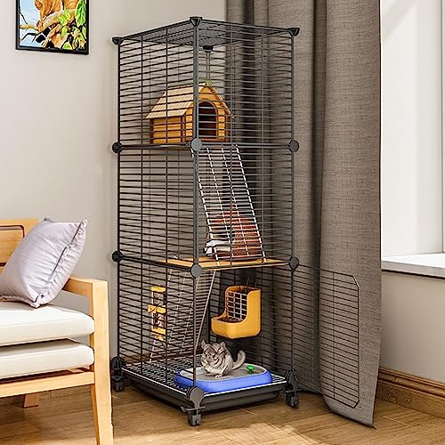 Cage d'intérieur pour petits animaux spacieuse contre l'ennui - 2