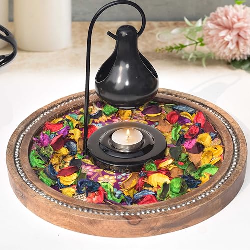 Image of Pure Source india Unscented Dried Flowers Leaves Potpourri Gift Bag for Home Decoration Room Office Bathroom Vase Fillers (50 GM Potpourri Bag Multicolor)