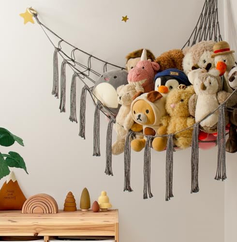 image for mirolam Stuffed Animal Storage Hammock Net - Toy Hammock Net for Stuff