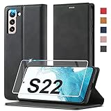 ✅【Handy-Ständer】- Diese für Samsung S22 Klapphülle kann in einen horizontale Telefonständer mit Aufstellfunktion verwandelt werden. Sie können jederzeit und überall Videos oder Filme ansehen und mit Freunden chatten. Die für Samsung S22 Hülle Einfach und schnell zu benutzen und sehr praktisch. Wenn Sie Bedenken haben, kontaktieren Sie uns bitte direkt über Amazons Messaging-Service, Wir helfen Ihnen gerne weiter.