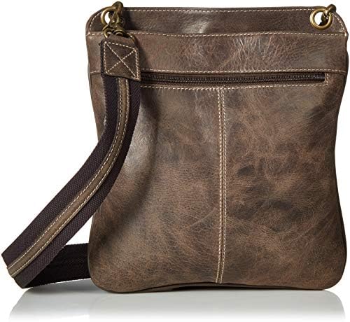 Gun Toten Mamas GTM CZY/01 Concealed Carry BR Distressed Vintage Buffalo Leather Flat SAC Bag, Brown