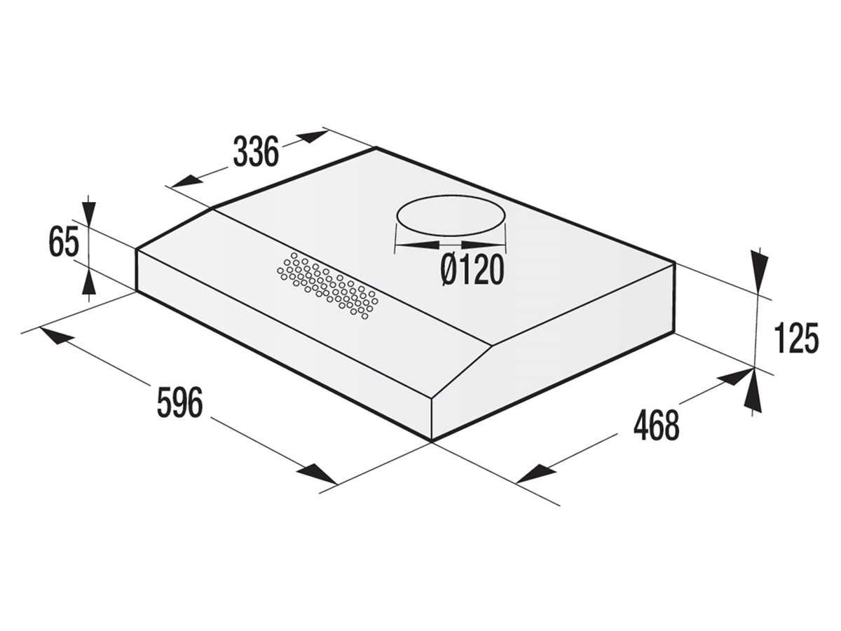 Gorenje WHU629EW/S Unterbauhaube 60cm