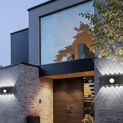 Lámpara de pared LED con sensor de movimiento exterior e interior impermeable IP65 6