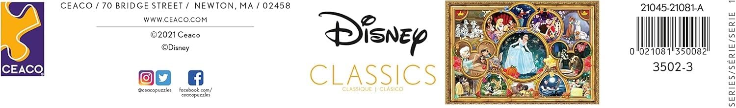 Ceaco Disney Classics Jigsaw Puzzle, 2000 Pieces