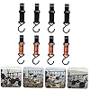 PRETYZOOM 8pcs Outdoor Camping Hooks Versatile Cookware Hanging Hooks Easy to Install Strap Storage for Hiking Climbing and Travel and Options #4