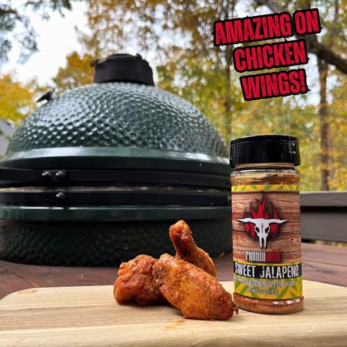 Image of Sweet Jalapeno Seasoning | Premium Sweet and Spicy Rub | Sweet Heat Rub for Beef, Pork, Chicken, and Fish | Incredible Fajita Seasoning and Rib Rub | Runnin Wild Foods, 5.9 oz