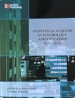 Statistical Analysis in Psychology and Education 0070966370 Book Cover