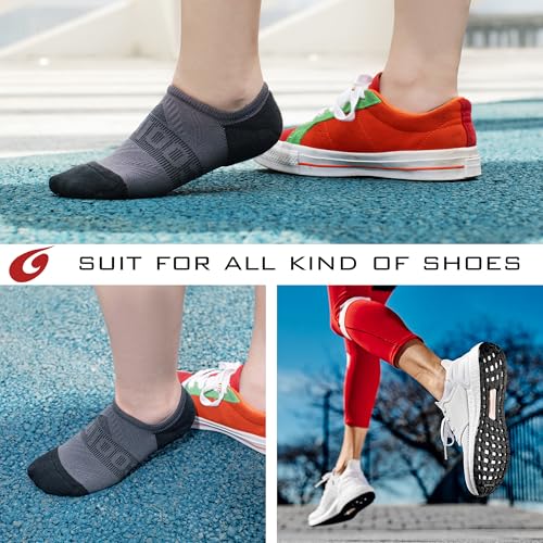 Image of BRISIRA Bamboo Viscose Coolmax Running Golf No Show Socks Women Compression Moisture Wicking Performance Low Cut Tab Athletic