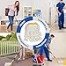 KULED Heavy Duty Industrial Mop, Commercial Cotton Mop with 59 Inch Handle, Looped-End String Wet Mops with 2 Heads for Floor Cleaning, Workshop, Warehouse, Home and Garage