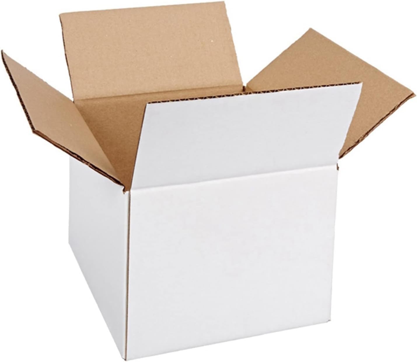 Kartony wysyłkowe Pudełka wysyłkowe Białe pudełka, opakowania do przechowywania Wysyłka Pudełka do przeprowadzek, 5 szt(25 * 25 * 25cm)