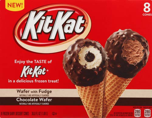 KitKat, Fudge Sundae Cones, 8 Count (Frozen)