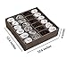 ALYER Collapsible Fabric Drawer Organizer Divider,Closet Storage Box Bins Containers for Panties,Underwear, Ties,Bras, Socks, Lingerie (Gray-24 cells)