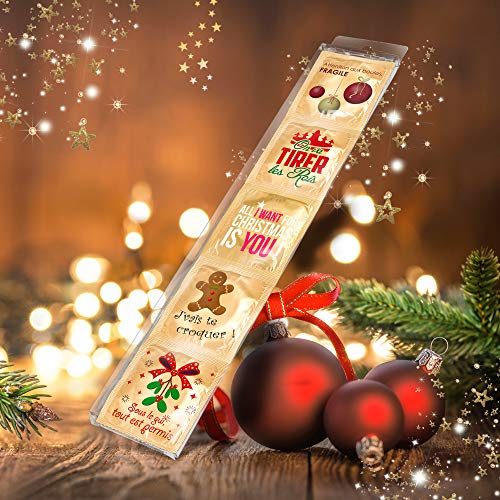 Set mit 5 Weihnachtsgeschenken, Kristall, 3 Stück Set mit 5 Weihnachtsgeschenken, Kristall, 3 Stück