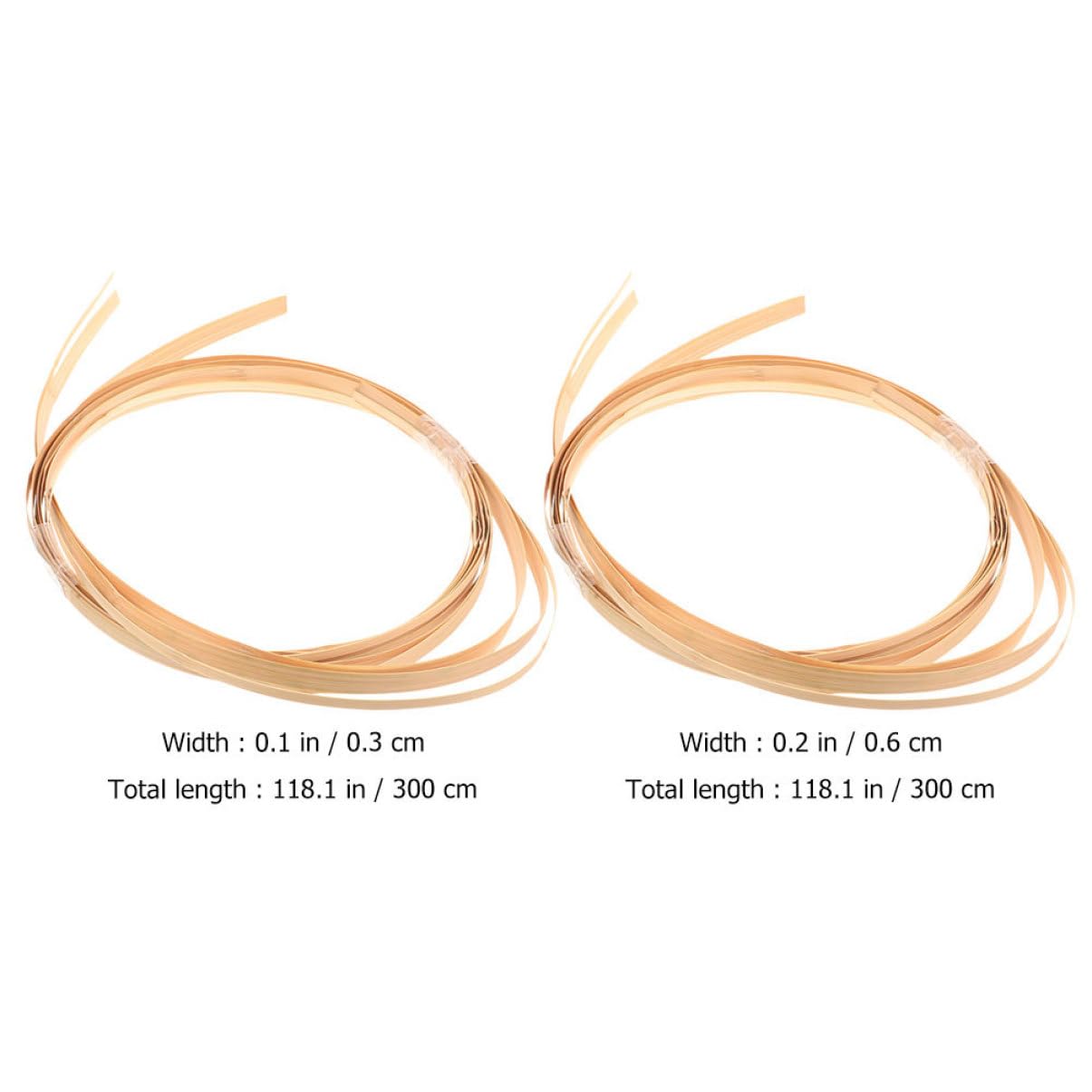 Anneome Weaving Strips DIY Home Decor Wide Split Rattan Strips for Weaving 2 Bundles 6 Meters