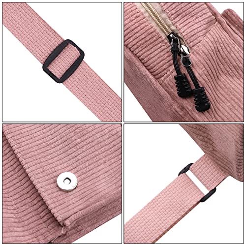 Image of Women Mini Corduroy Backpack Cute Shoulder Bag Purse Ladies Casual Satchel