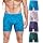 wirarpa Confezione da 4 Boxer da Uomo in Micromodal Lunghi Elasticizzato Mutande Uomo Intimo Maschile con Mosca Aperta Multicolore Taglia S