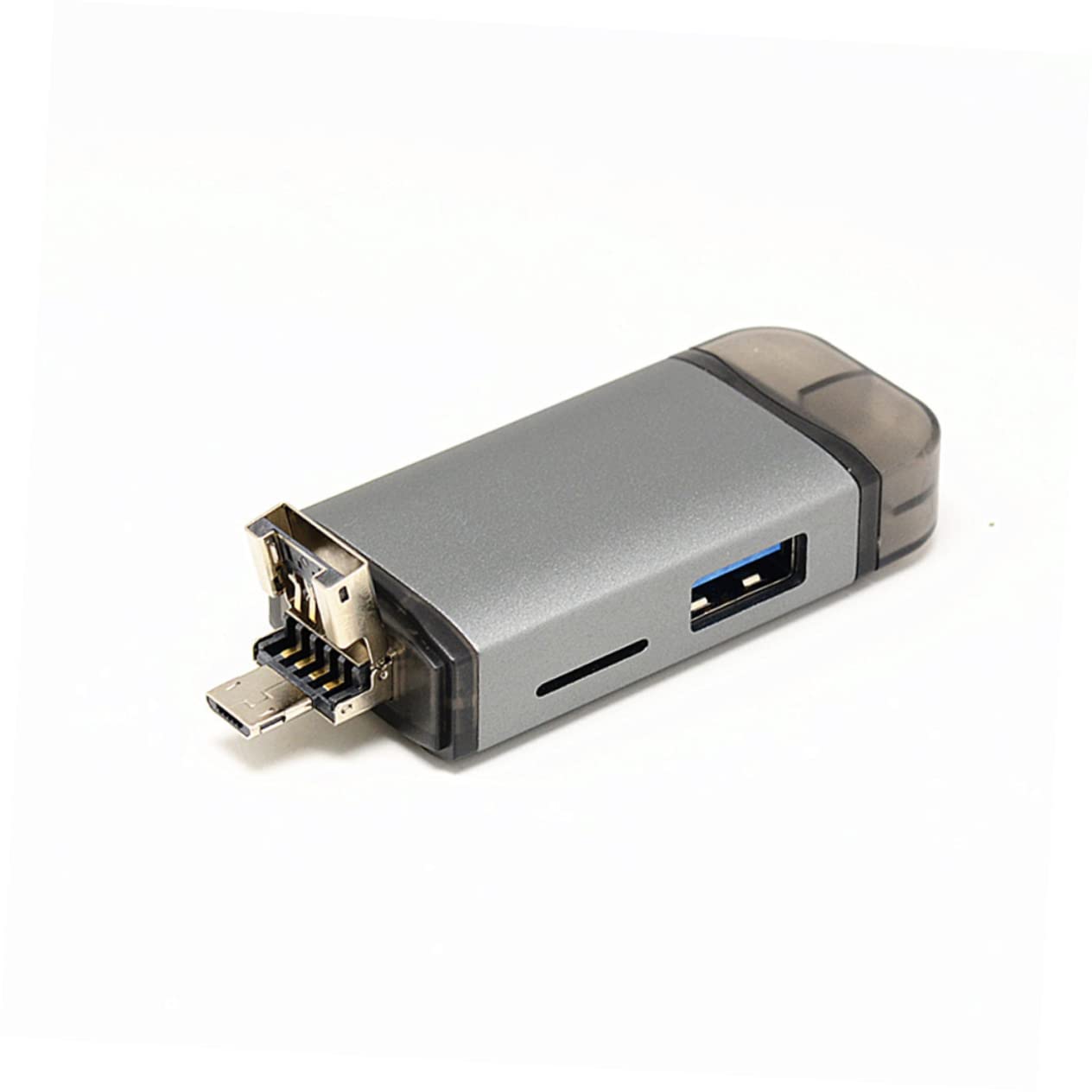 Balacoo 6 1 Multi-Function Card Reader 6 in 1 -c OTG Reader Light Grey