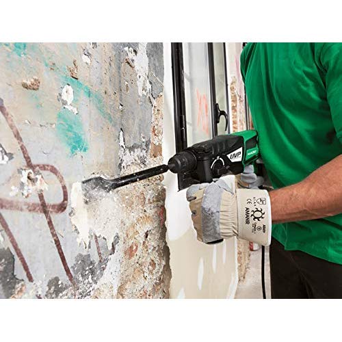 HiKOKI Bohr- & Meißelhammer DH28PCY2 (850W, 3.0 J, 28 mm Bohrleistung in Beton, SDS-plus-Werkzeugaufnahme, Überlast-Rutschkupplung, Antivibrationssystem, Zubehör, Koffer) – Bild 4