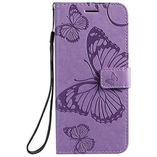 Motorola Moto G50 Case Shockproof Wallet Cover Embossed Butterfly Pu Leather Flip Case Tpu Bumper Protective Phone Cover For Motorola Moto G50 With Ma